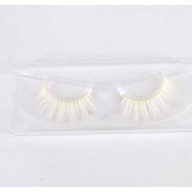 3 pairs White Eyelashes Mink Natural Looking False Strip Lashes Halloween Party Makeup Decoration (White)