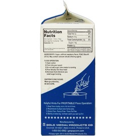 Boo Blue - Flos sugar Flavor Cotton Candy 3.25 lb - 52 oz - 1/2 Gallon | Pack of 1