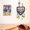 Gavinjiao Wooden Baseball Ring Holder, Baseball Display Case with Bat