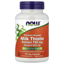 NOW Foods, Milk Thistle Extract, 750mg, Veggie Capsules, 90 Tablets / NOW Foods (나우푸드), 밀크시슬 추출물, 750mg, 베지 캡슐 90정