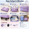 Rolling Travel Storage Bag for Trips – Foldable Adjustable Design