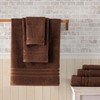 Hawmam Linen Brown 6 Piece Bath Towels Set for Bathroom