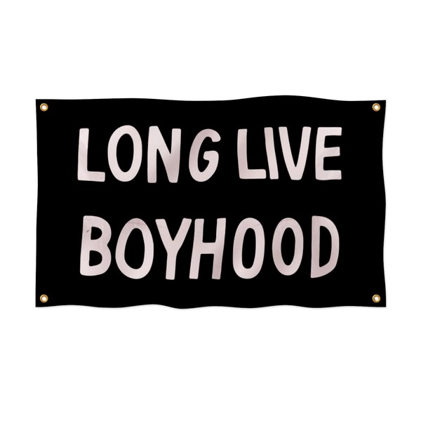 Bolcagob Long Live Boyhood Flag 2x3FT Double Printed Funny Inspirational