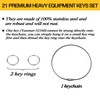 21 Heavy Construction Equipment Key Set fits Cat, JD, Case,