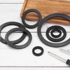 uxcell 15 Pcs Solid Nitrile Rubber Flat Washer DN65 3-1/8"