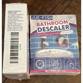 Jue-Fish 2 Pack Jue Fish Bathroom Descaler Stubborn Stains Cleaner Spray NEW 2 Oz New!