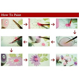 Meecaa Paint by Numbers Animal Lion Tiger Zebra Elephant Bird Kit for Adults Beginner DIY Oil Painting 16x20 inch (Animal, No Frame)