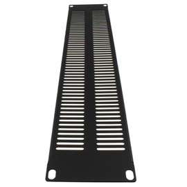 kenable Blanking Plate Extra Vented 2U for Comms Data Cabinet Rack 19 inch Black