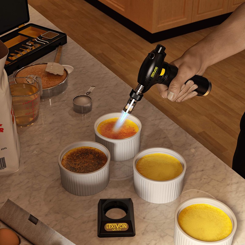 LEXIVON Butane Torch Multi-Function Kit | Premium Self-Igniting Soldering Station