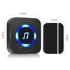 Battery Operated Door Chime Receiver, Wireless Door Sensor, Door Alarm