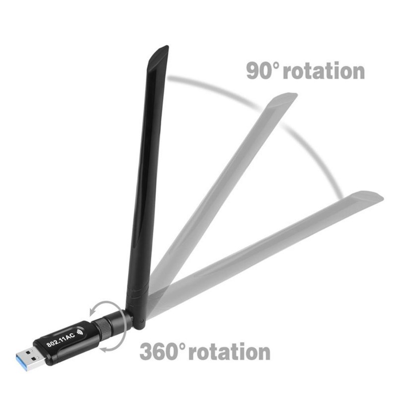 AC1200M 5G Dual Band Network Card WiFi Receiver Transmitter USB