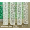 Today's Curtain, Priscilla Lace Bridal Swag 38", Ivory, 60" W