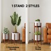 MUDEELA 2 Pack Indoor Plant Stands, 2 Tier Tall Plant
