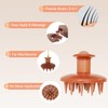 Silicon Scalp Massage Comb - Hair Oil Applicator Brush with