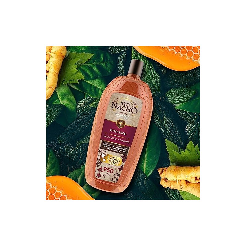 Tío Nacho Shampoo Anticaída Ginseng Jalea Real Estimula Fortalece Crecimiento