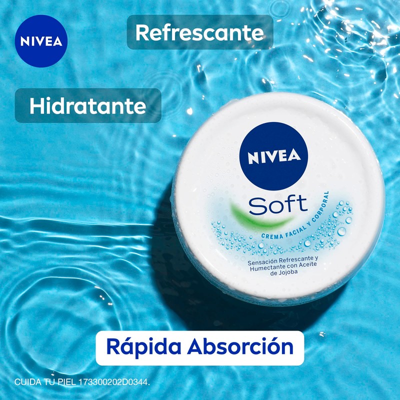 Nivea Crema Corporal Humectante Soft Tarro, 200ml