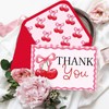 JarThenaAMCS 24 Pack Pink Bow Cherry Thank You Cards Red