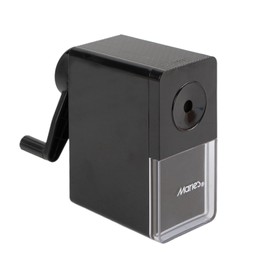 Marie's Manual Pencil Sharpener, Hand Crank Artist Sharpener with Adjustable Sharpness, Precision Self-Feed, Auto-Stop & Self-Retraction, for Charcoal, Drawing, Sketching & Colored Pencils