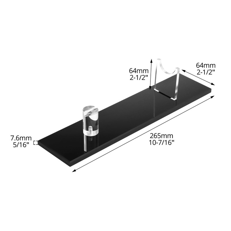 QWORK Acrylic Knife Display Stand Set - 2 Pieces Elegant