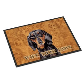 Caroline's Treasures SC9139JMAT Dachshund Door Mat, Indoor Rug or Outdoor Welcome Mat 24x36 Doormat, 24H X 36W, Multicolor