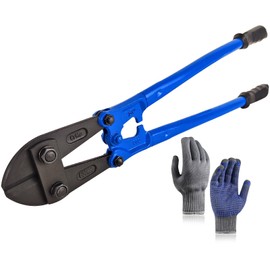 SPENDINS Bolt Cutter 24 Inch with Drop Forged Cr-Mo Alloy Steel Blades,Cutting Capacity 3/8in or 10mm,with Ergonomic Handle,Heavy Duty Metal Cutter for rebars,chains,locks,wires,bolts,fence. (24inch)