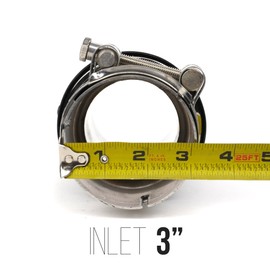 Vicrez Carbon Fiber Single 4" Exhaust Tips vz101888 | Fits/Compatible with Dodge Charger 2011-2022