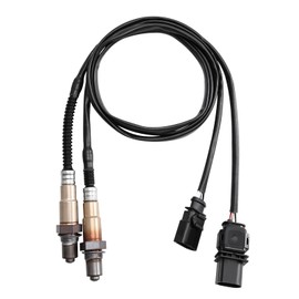 HTMXJA 2Pcs Upstream and Downstream Oxygen O2 Sensor for Beetle 2012-2014 2.5L,Passat 2012-2014 2.5L,Golf 2010-2014 2.5L,Jetta 2005-2014 2.5L,Rabbit 2006-2009 2.5L.OE# 2344754 2345102