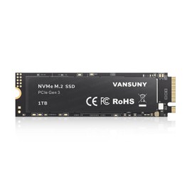 Vansuny 1TB M.2 SSD PCIe Gen3x4 2280 NVMe SSD Internal Solid State Drives 3D NAND TLC Gaming SSD up to 3500 MB/s for PC, Laptop, and Gamers