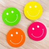 MIJOMA Set of 4 Smile Design Wooden Coasters - Neon