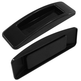 Kemcatui 4 Pack Self Adhesive Handles, Black Self Stick Handle Stick on Plastic Handle, Small Instant Pull Helper for Door, Drawer, Window, Cabinet, Wardrobe