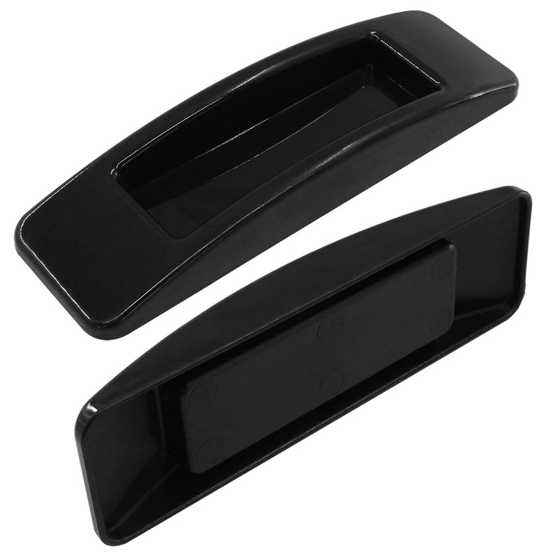 Kemcatui 4 Pack Self Adhesive Handles, Black Self Stick Handle