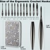 Svartur Interchangeable Crochet Hook Set with 12 Hooks – Ergonomic