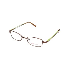 Calabria Viv Kids 107 Designer Reading Glasses in Brown ; Demo Lens