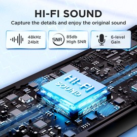 BOYALINK 2 Wireless Lavalier Microphone for iPhone15/16 Android Camera Laptop,48kHz/24-bit,1000ft Range, Mono/Stereo, 30H Use, USB-C/Lightning/TRS Plug Noise Cancellation for TikTok Video Recording