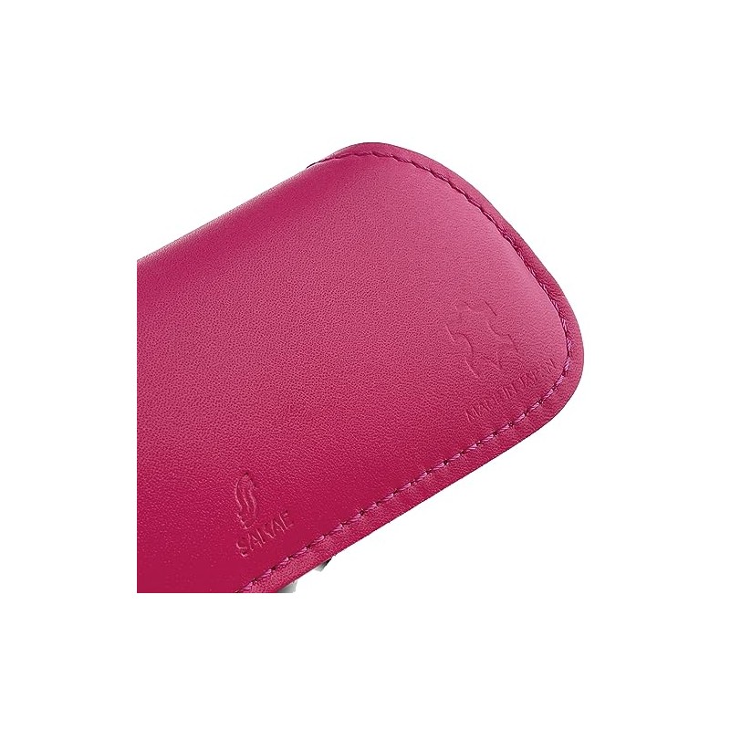 SAKAE F-20 TR700 Genuine Leather Glasses Case, Magenta