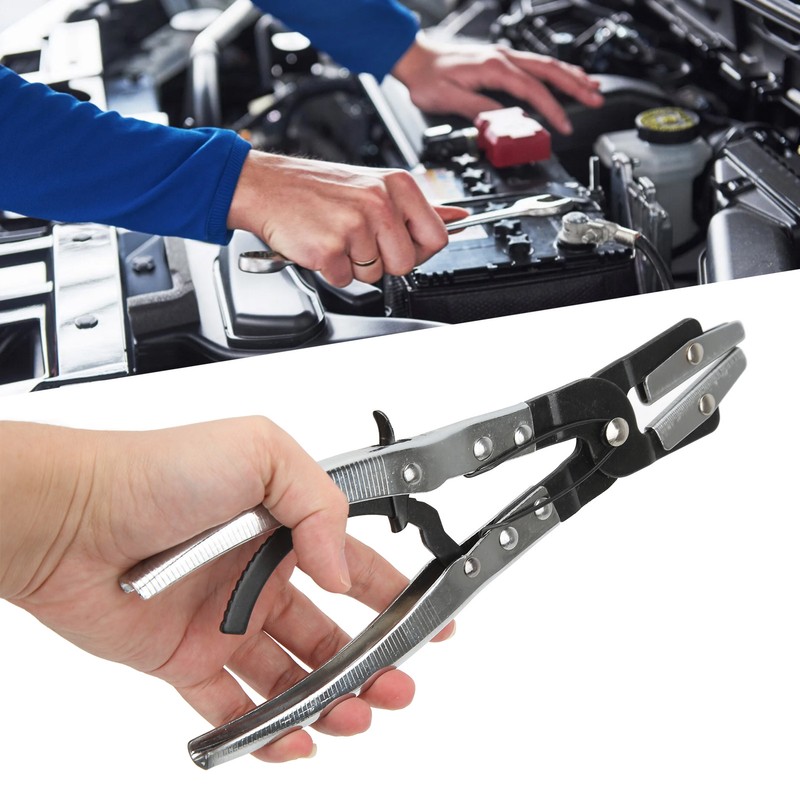Hose Pinch Off Plier Ratcheting Jaws Swiveling Universal for Automobile