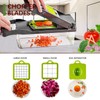 Multifunctional15-in-1 Mukor vegetable chopper With container, Pro food Vegetable Chopper