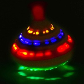 Music Spinning Top Toy Light Up LED Spin Toys Flashing Spinner Gyroscopes Toy for Easter Birthday School Party Toy Favor