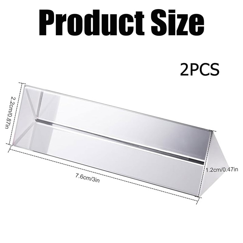 Triangle Prism, Crystal Prism Triangle, Prism Photography, Pack of 2