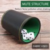 HENGBIRD Set of 5 Leather Dice Cups, Includes 25 Dice