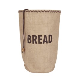 KitchenCraft Natural Elements Ecological Bread Bag with Drawstring, Jute 100% Cotton, 34 x 17 x 42 cm