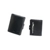 Slim Wallet Deluxe, Black cowhide leather with zip pocket, S,
