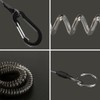 Lix&Rix Long Spiral Clip on Safety Coiled Lanyards Keychain for