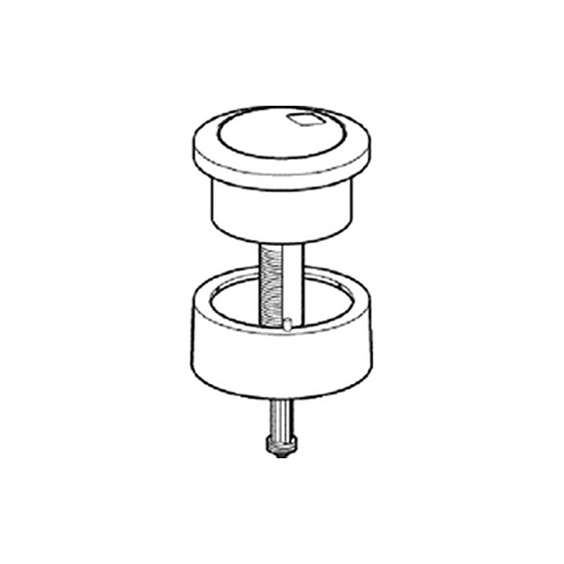 Geberit 241.800.KD.1 Impuls 280 Twico 2 Dual Flush Chrome Push