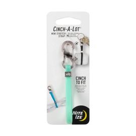Nite Ize Cinch-A-Lot Mini Stretch Strap, Adjustable Slider And Strap Holds Earbuds Cases, Hand Sanitizer And Lip Balm, Mint