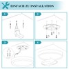 ZMH Ceiling Light LED Ceiling Light Bathroom - Diameter 30