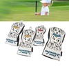 Golf Club Head Cover Waterproof PU Golf Club Covers Set