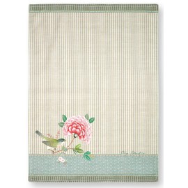 Pip Studio Blushing Birds Tea Towel Bird Khaki 50 x 70 cm