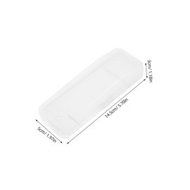 GRIRIW 3pcs Transparent Razor Storage Box Plastic Travel Case for Razors Manual Shavers Grooming Tools Lightweight Easy to Clean Versatile Organizer for Men