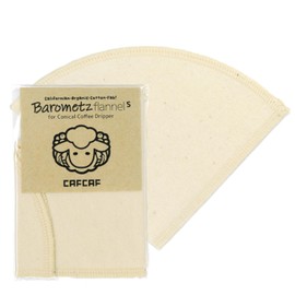 CAFCAF All Ingredients Organic Flannel Coffee Filter Barometz Flannel 1 Piece (S)